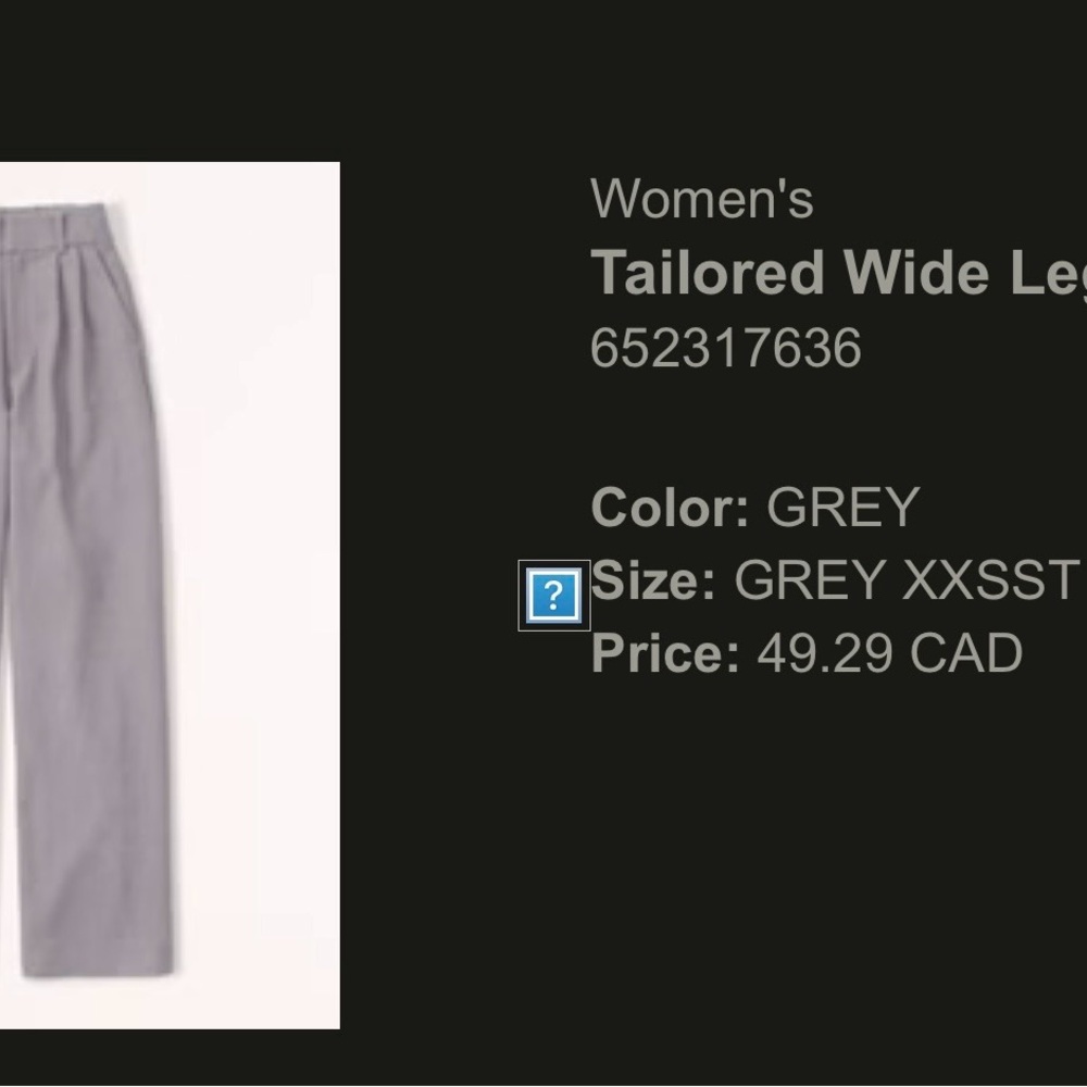 Abercrombie & Fitch Women's Wide Leg Pants